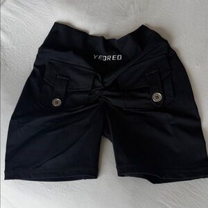 Yeoreo Women's High-Waist Cargo Bike Shorts